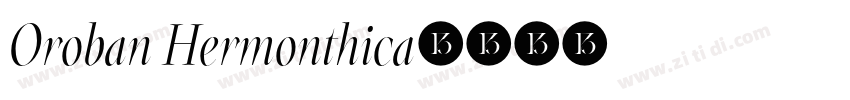 Oroban Hermonthica字体转换